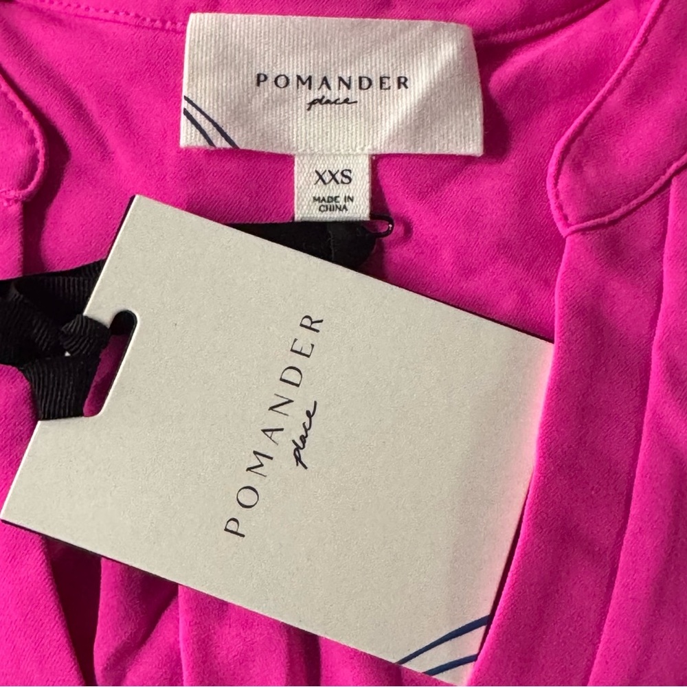 Pomander Place | NEW Electric Pink Crepe Kenzo Dress Size XXS - Picture 9 of 10